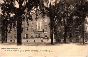 Rockefeller Hall Brown University Providence Rhode Island Vintage Postcard