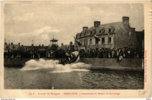 CPA BARFLEUR - Lancement du Bateau de Sauvetage - Arrondt de VALOGNES (633379)