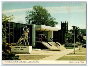 1975 Canadian Football Hall of Fame Statue Hamilton Ontario Canada Postcard