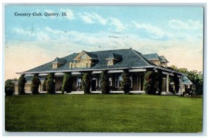 1921 Country Club Exterior Building Quincy Illinois IL Vintage Antique Postcard