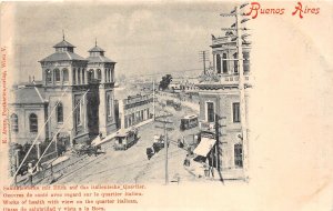 US5469 works on health and quartier italican tram buenos aires  argentina litho
