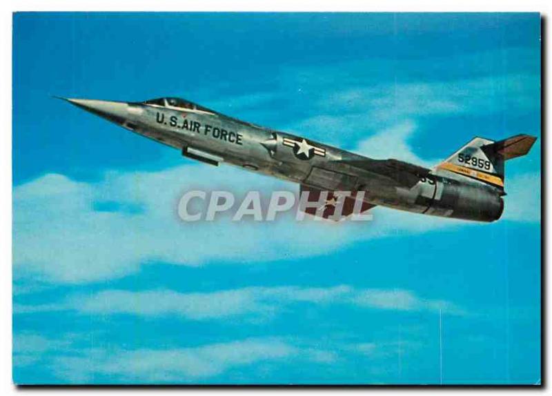 Modern Postcard Lockheed F 104 Starfighter US Fighter Plane