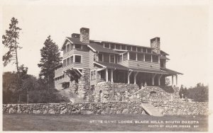 South Dakota Black Hills State Game Lodge 1943 Real Photo