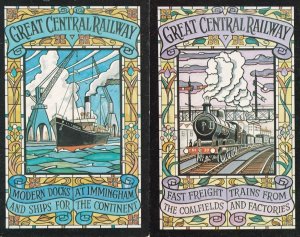 Great Central Railway Coalfields Factory Birmingham 2x Postcard s