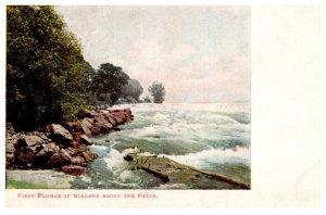 New York  first plunge of Niagara River above the Falls