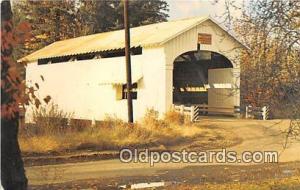 Covered Bridge, Mohawk River Lane County, OR, USA Unused 