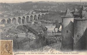 B92701 luxembourg la porte du pfaffental le viaduc du nord clausen et fetchenhof