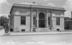 Abilene Kansas Post Office #D-50 Cook 1940s RPPC Photo Postcard 21-5889