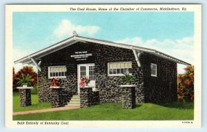 MIDDLEBORO, KY Kentucky ~The COAL HOUSE Chamber of Commerce c1950s  Postcard