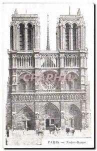 Paris Old Postcard Notre Dame Cathedral