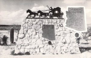 Real Photo, Wickenburg Massacre by Apache Mohave Indians. Marker, Old Postcard