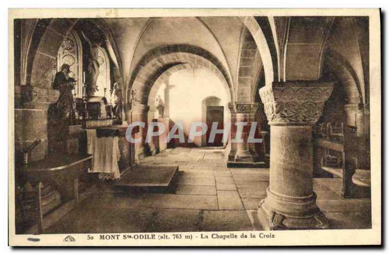 Old Postcard Mont Sainte Odile The Chapel of the Cross