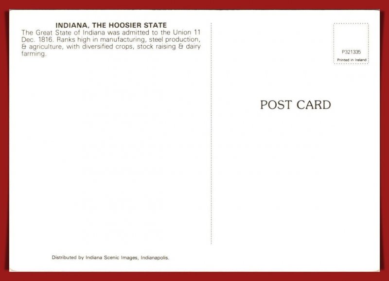 Indiana - The Hoosier State- [IN-081X]