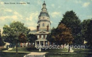 Annapolis, Maryland, MD State Capital USA 1915 postal used 1915