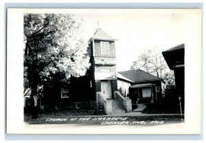 Vintage RPPC Church Of The Nazarene Spencer Indiana Postcard P1E
