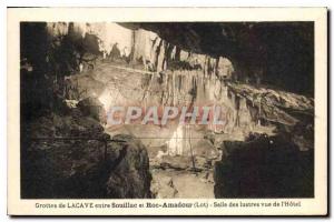 Postcard Ancient Caves of Lacave Souillac and Rocamadour entry chandeliers lo...