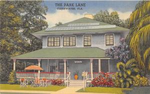 B35/ Florida Fl Postcard Clearwater Linen The Park Lane Tourist House