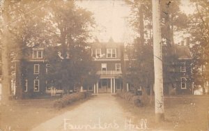 Guilford College North Carolina Founders Hall Real Photo Postcard AA59519