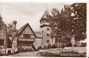 Kent Postcard - The Museum From Brenchley Gardens - Maidstone - RP - Ref 7710A