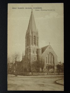 Sussex WORTHING Holy Trinity Church - Old Postcard by Ramsden Bros