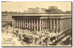 Old Postcard Paris Bourse