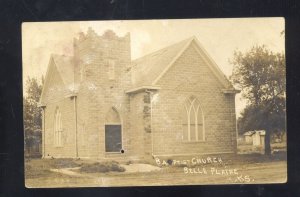 RPPC BELLE PLAINE KANSAS BAPTIST CHURCH 1912 VINTAGE REAL PHOTO POSTCARD