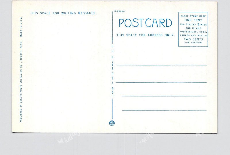 PPC POSTCARD MN MINNESOTA HIBBING HIGH SCHOOL & JUNIOR COLLEGE EXTERIOR 