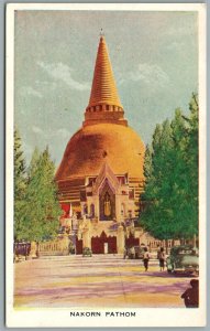 THAILAND NAKHON PATHOM ANTIQUE POSTCARD