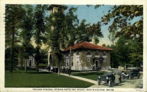 Poland Mineral Spring Bottling House - South Poland, Maine ME Postcard