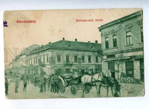 206641 HUNGARY Satoraljauhelu Kazinczy street Vintage RPPC