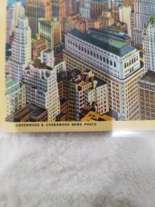 Antique/Vintage Postcard, The Financial Center of the World, New York City