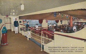 Postcard Edgewater  Beach Yacht Club Chicago IL