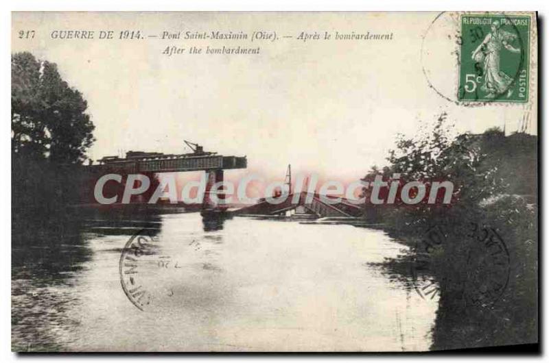 Postcard Old War 1914 Pont Saint Maximin