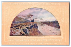 Painting By Lawrence Earle Postcard The Rock Cut In The Drainage Canal 1899