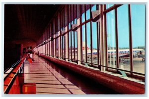 c1960 Observation Deck Newark Airport Terminal Building New Jersey NJ Postcard