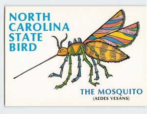 Postcard The Mosquito, North Carolina State Bird, North Carolina