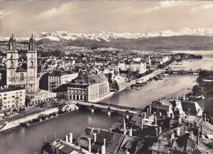 Switzerland Zurich und die Alpen Panorama