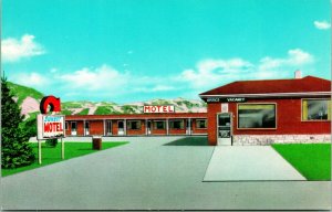 Sunset Motel Bozeman Montana MT  UNP Chrome Postcard S20