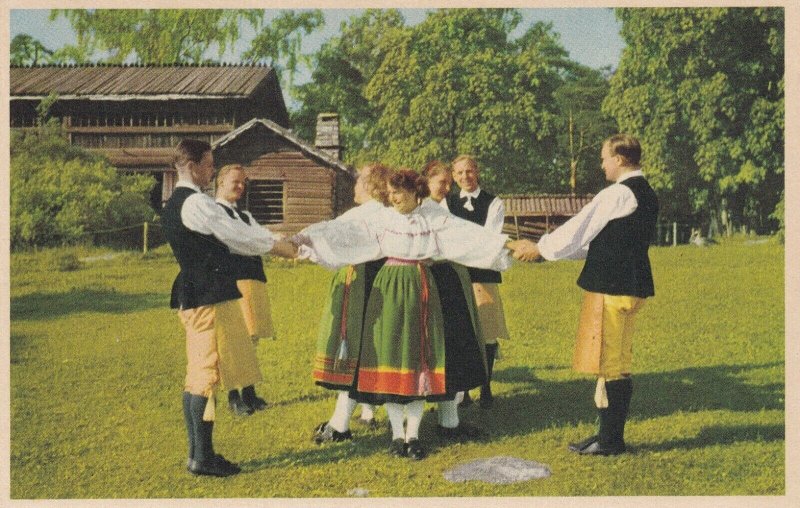 SKANSEN, Stockholm, Sweden, 1940-60s; Folkdanslag fran Orsa, Dalarna