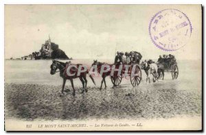 Old Postcard Mont Saint Michel The Car Genets