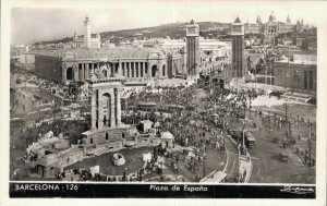 Spain Barcelona Plaza de Espana RPPC 06.50