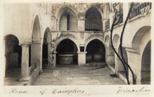 House of Caiaphas Beagles Jerusalem Antique Rare Postcard
