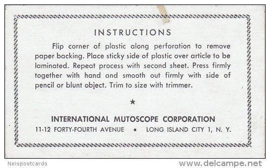 Bi-fold seperated, International Mutoscope Corporation, Long Island City, New...