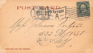 Harvard University, Law School, Cambridge, MA, early postcard, used in 1903