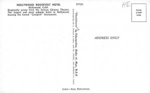 Hollywood Roosevelt Hotel Hollywood CA