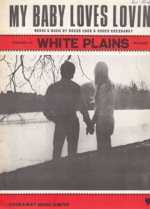 White Plains My Baby Loves Loving 1970s Sheet Music