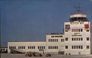 Bunker Hill Air Force Base Indiana IN Scarce c1950s Postcard