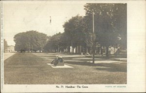 Hamilton NY The Green c1905 Real Photo Postcard