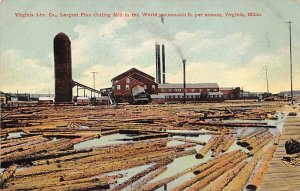 Pine Cutting Mill Non Postcard Backing   Virginia,  MN