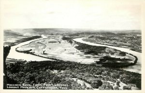 Cline RPPC 1-V-11 Moccasin Bend from Point Lookout Mountain Chattanooga TN